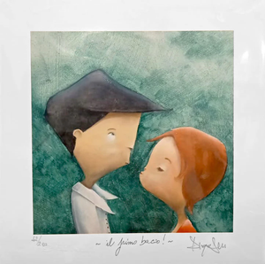 Grafica di Diego Santini "Il primo bacio!"