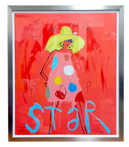 Grafica incorniciata di Vincent Alran "I'm a PopStar"