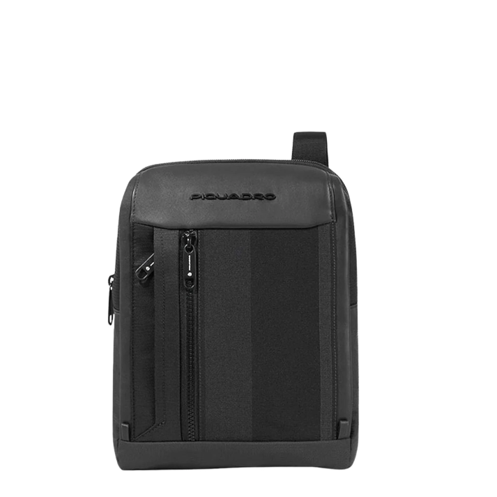 Borsello porta iPad®Air-iPad Pro 9.7/iPad 10.5 in tessuto e pelle "Steve" Piquadro (disponibile in due colori)