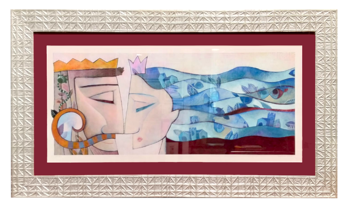 Grafica incorniciata di Tiziana Biuso: "Amore Reale"