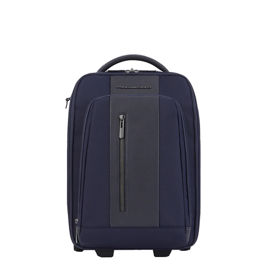 Trolley cabina portabile a zaino con portaipad 12,9" "Brief" Piquadro blu