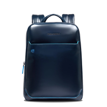 Carica l&#39;immagine nel visualizzatore di Gallery, Zaino sottile espandibile porta pc 14&quot; in pelle Bluesquare Piquadro (disponibile in diversi colori)
