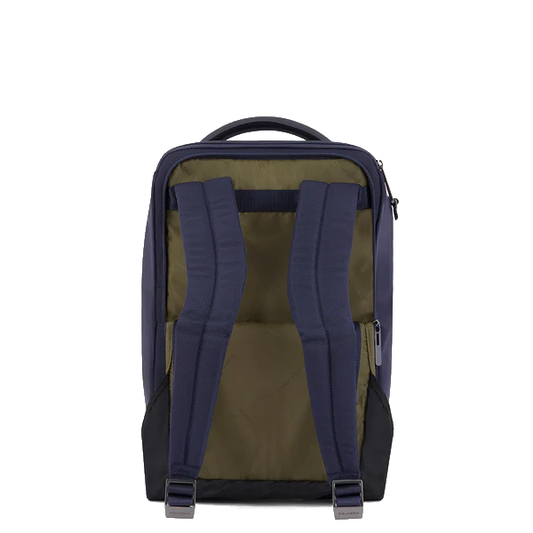 Trolley cabina portabile a zaino con portaipad 12,9" "Brief" Piquadro blu
