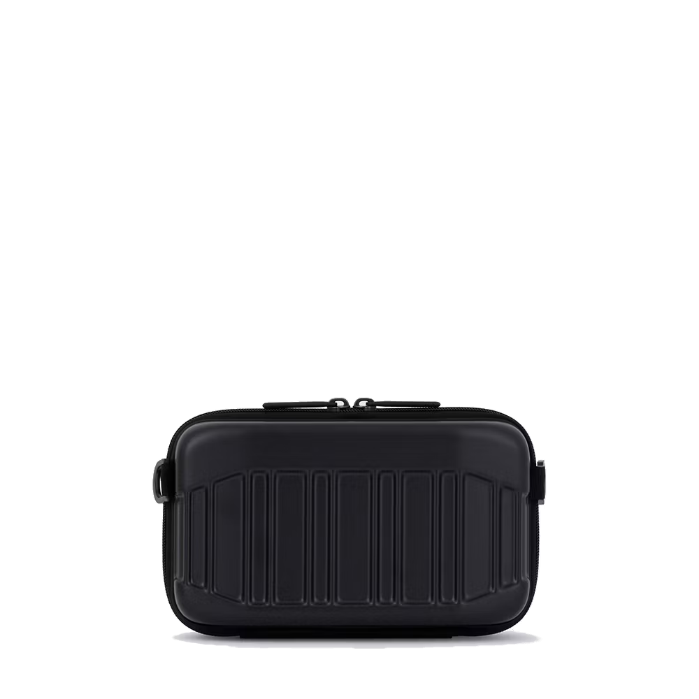 Beauty rigido con tracolla crossbody "Personal case PQ-Light"  nero opaco