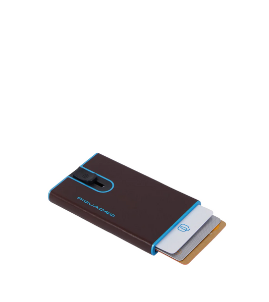 Porta carte di credito in pelle con meccanismo e protezione antifrode Bluesquare Piquadro (disponibile in diversi colori)