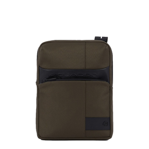 Borsello porta  iPad®Air-iPad Pro 9.7/iPad 10.5 in tessuto e pelle Wollem Piquadro verde