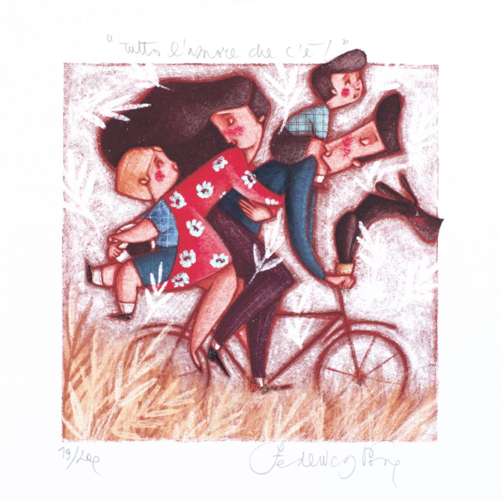 Grafica di Federica Porro "Tutto l'amore che c'è"