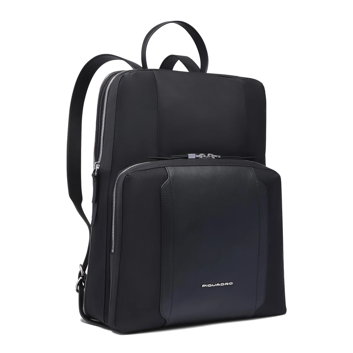 Zaino donna porta pc 15,6" espandibile in tessuto e pelle "Lyra" Piquadro"