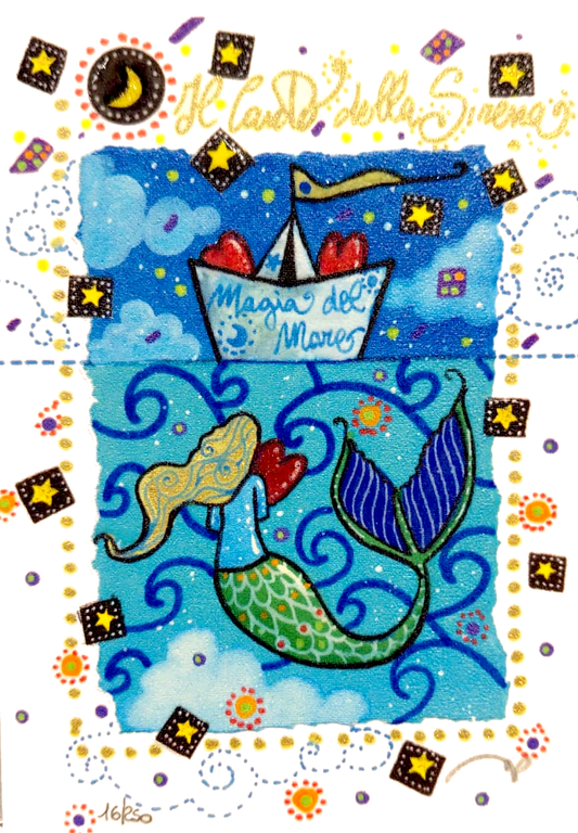 Grafica di Andrea Agostini "Il canto della sirena"