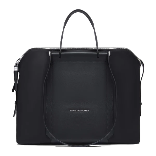 Borsa donna porta pc 14" in tessuto e pelle Piquadro