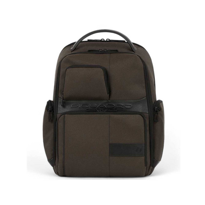 Zaino portacomputer fastcheck 15,6" in tessuto e pelle "Wollem Bagmotic" Piquadro (disponibile in cinque colori)
