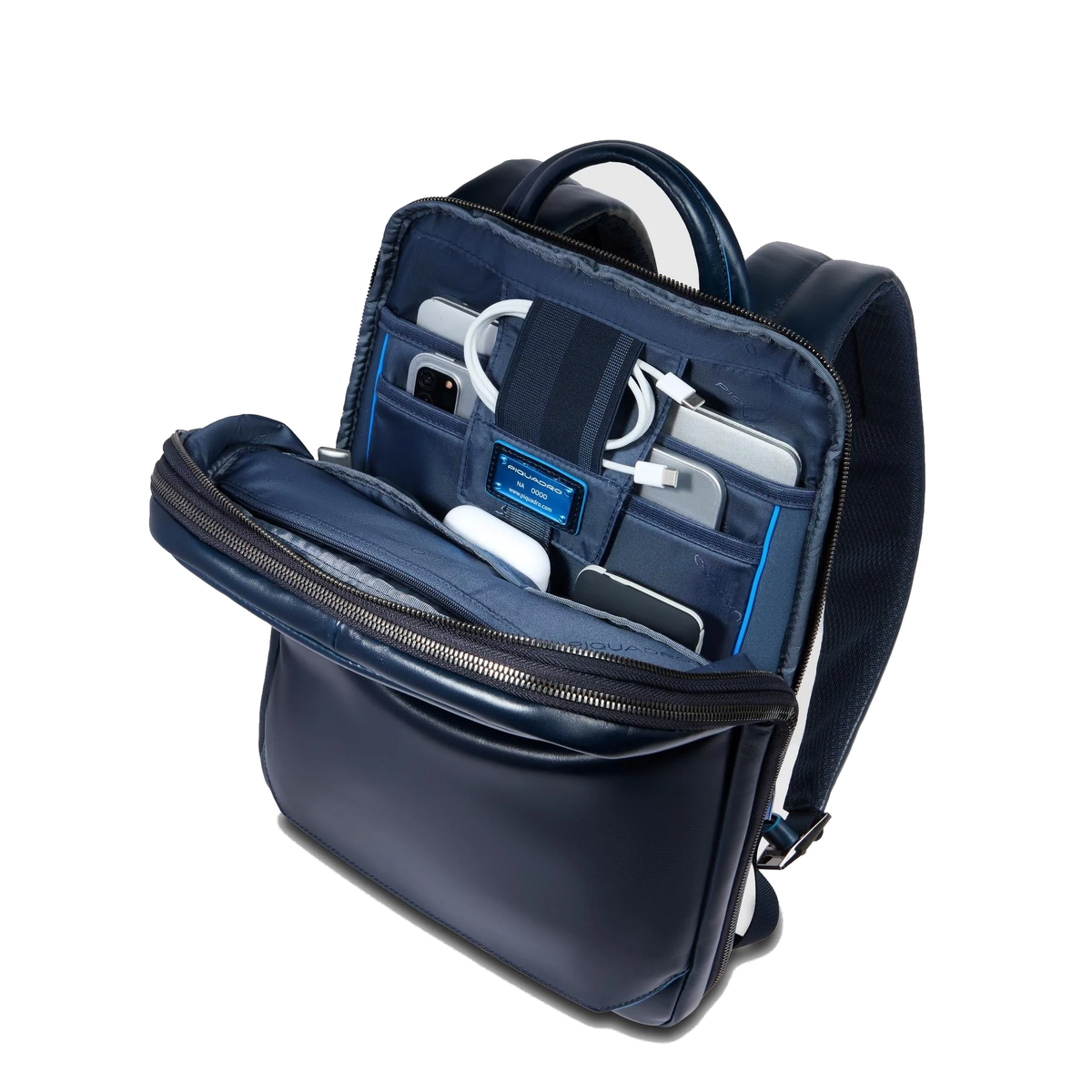 Zaino sottile espandibile porta pc 14" in pelle Bluesquare Piquadro (disponibile in diversi colori)