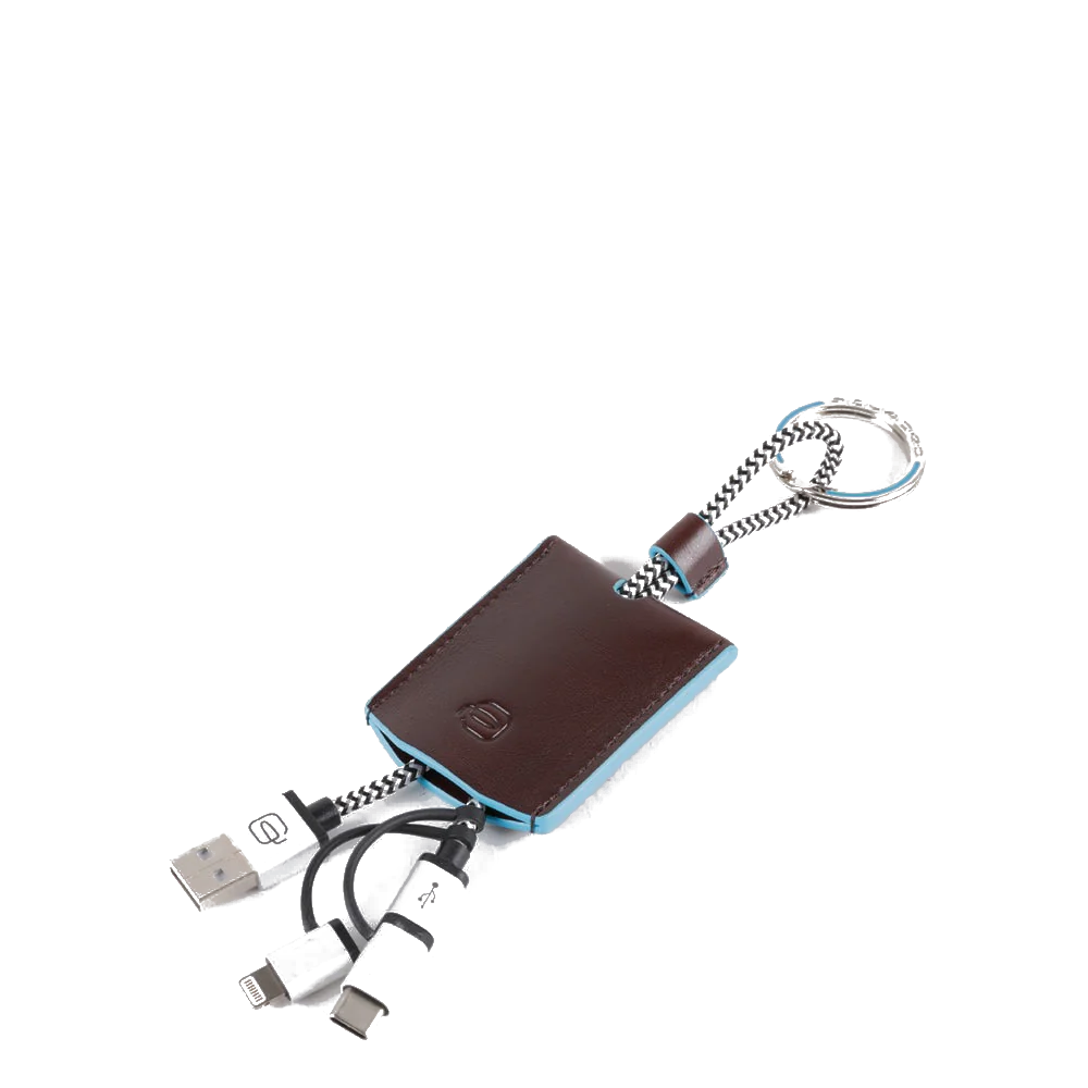 Portachiavi in pelle con cavetti usb Bluesquare Piquadro (disponibile in due colori)