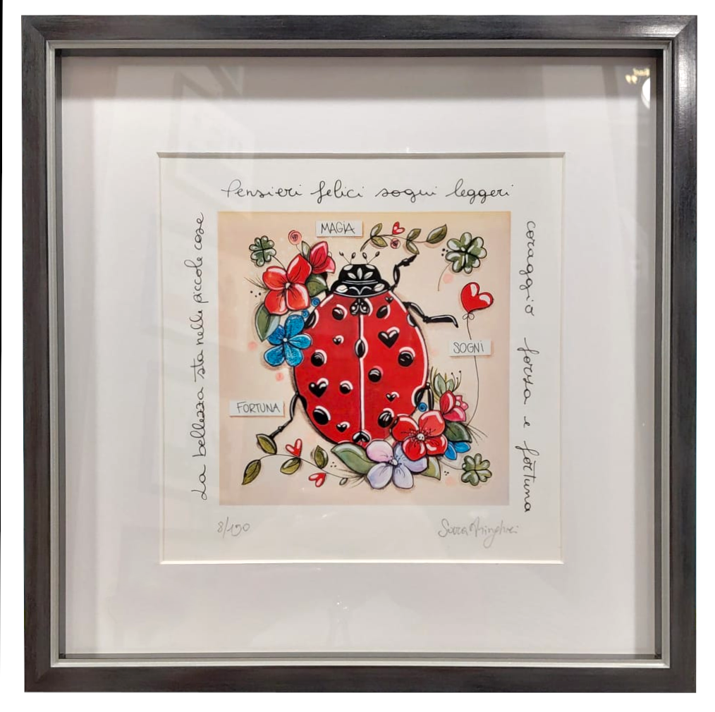 Grafica incorniciata di Sara Aringhieri "Fortuna"