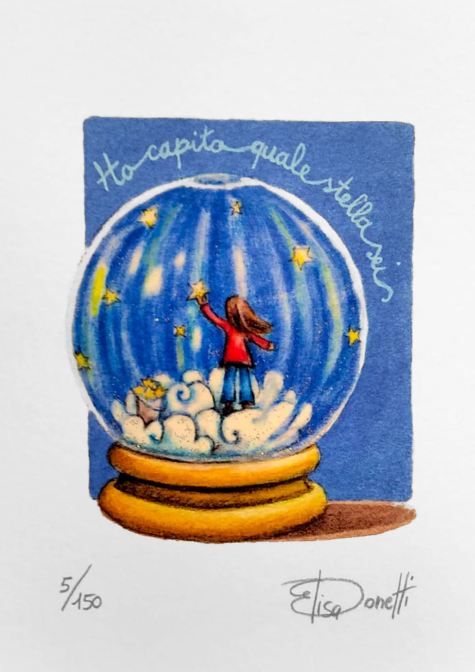 Grafica di Elisa Donetti "Ho capito quale stella sei"