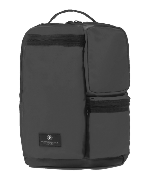 Zaino portacomputer 15" in tessuto tecnico "Square Multipocket" A.G. Spalding & Bros nero