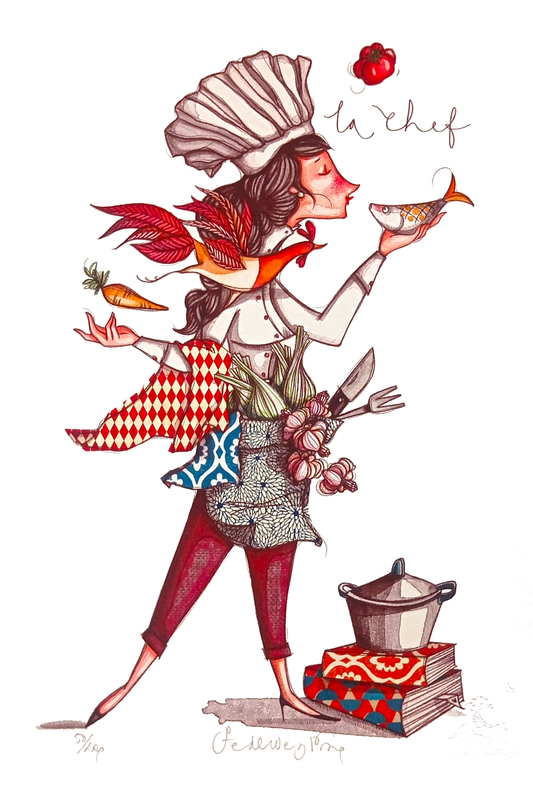 Grafica di Federica Porro 'La chef"
