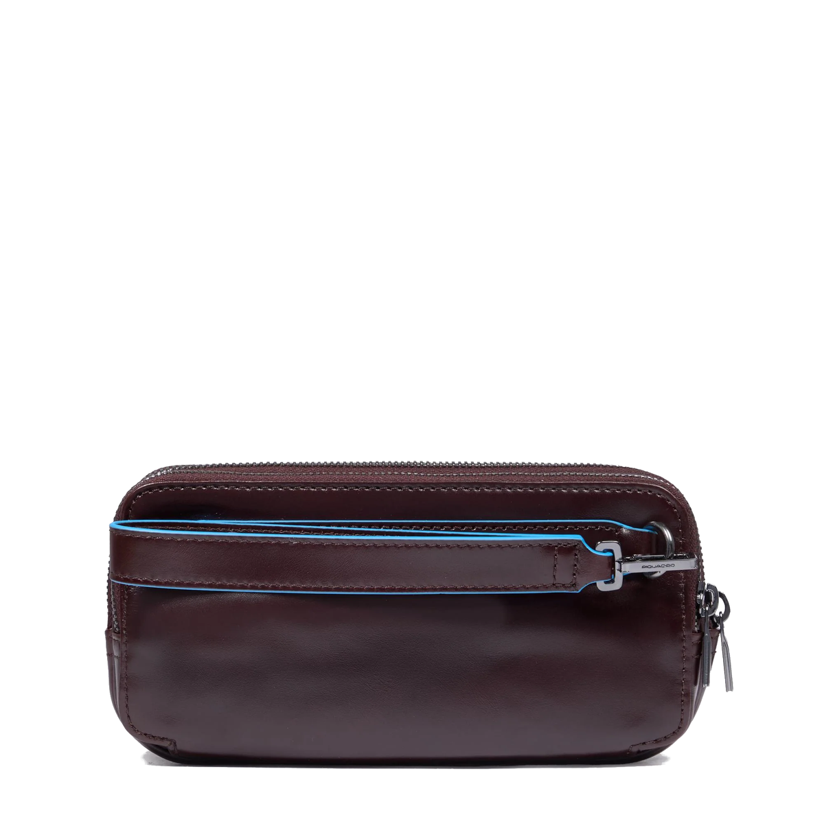 Pochette da uomo a triplo scomparto in pelle con tracollina e polsiera rimovibile "Bluesquare" Piquadro (disponibile in due colori)
