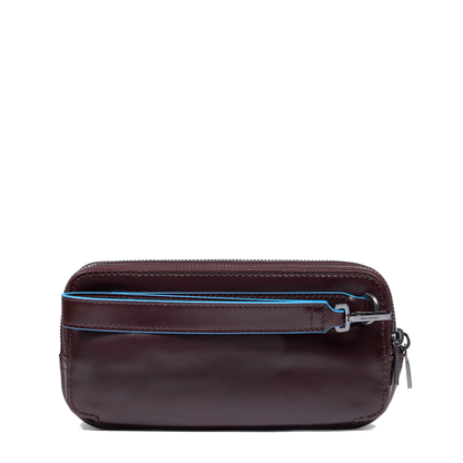 Pochette da uomo a triplo scomparto in pelle con tracollina e polsiera rimovibile "Bluesquare" Piquadro (disponibile in due colori)
