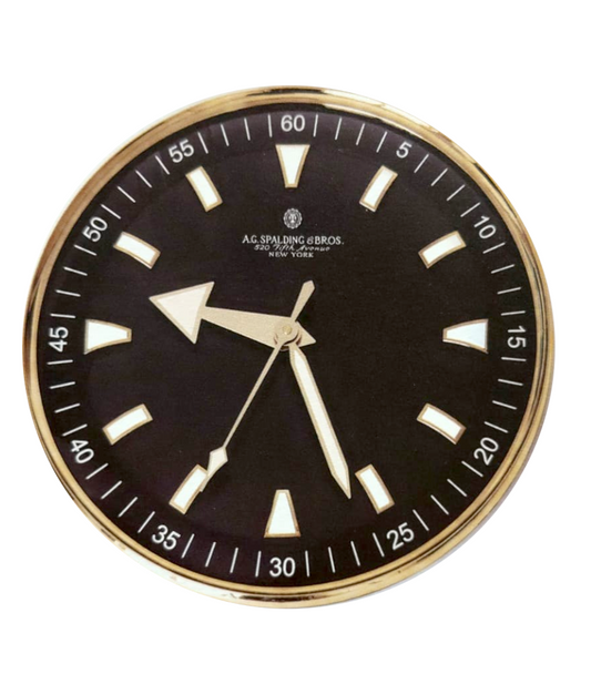 Orologio da parete "Vintage Wall Clock" nero salvia A.G.Spalding & Bros
