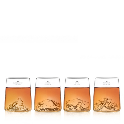 Set quattro bicchieri da shot "Topographic: Swiss Edition"