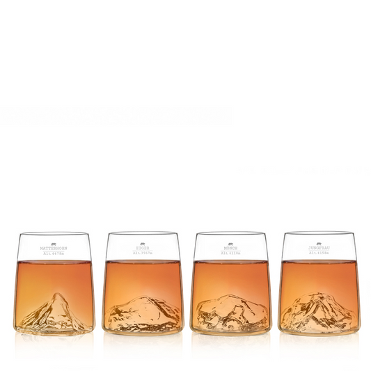 Set quattro bicchieri da shot "Topographic: Swiss Edition"