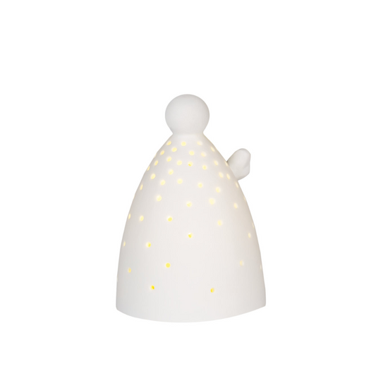 Decorazione in ceramica con led "Angelo Punkte"