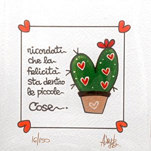 Grafica di Adry B "Ricordati che la felicità sta dentro le piccole cose"