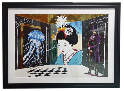 Grafica incorniciata di Sante Muro "Caustic Love"