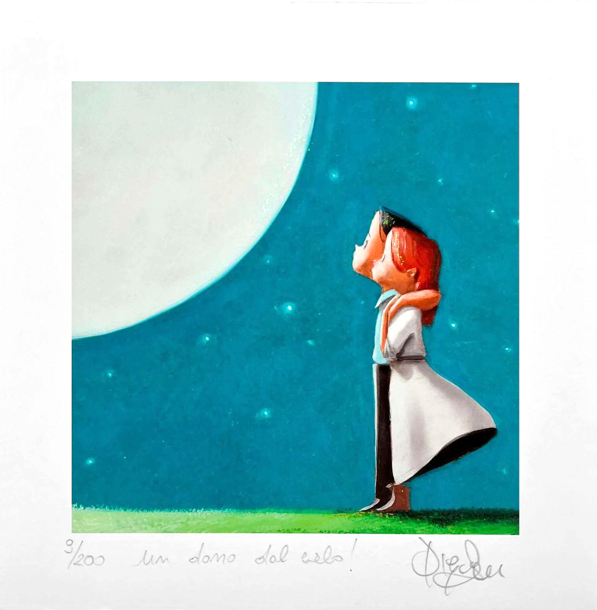 Grafica di Diego Santini "Un dono dal cielo!"