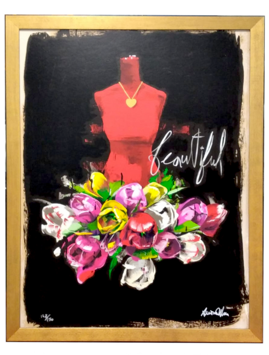 Grafica incorniciata di Antonio Massa "Beautiful"
