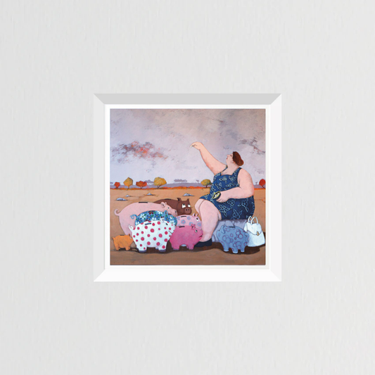 Grafica di Lisandro Rota "Save the piggy bank pig"
