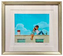 Carica l'immagine nel visualizzatore di Gallery, Grafica incorniciata di Diego Santini "Uno sguardo al futuro"
