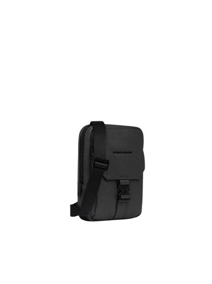 Borsello porta iPad®mini in pelle con sistema RFID e patta frontale "Than" Piquadro