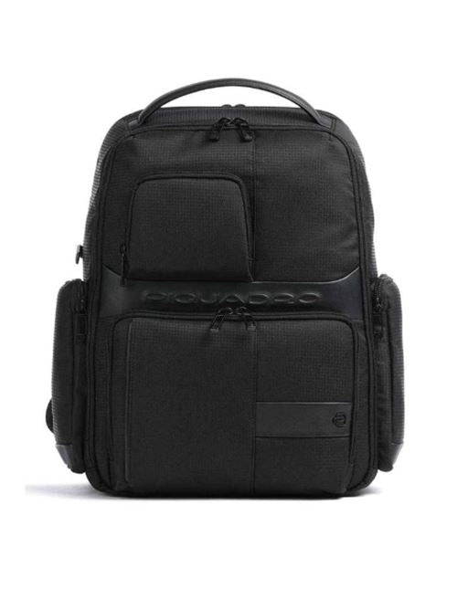 Zaino portacomputer fastcheck 15,6" in tessuto e pelle "Wollem Bagmotic" Piquadro (disponibile in cinque colori)