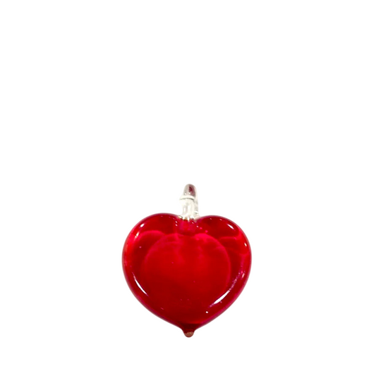 Pendente in vetro "Cuore Rosso"