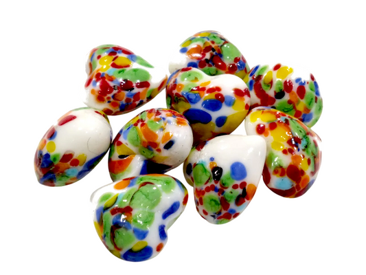 Cuoricini in vetro multicolor