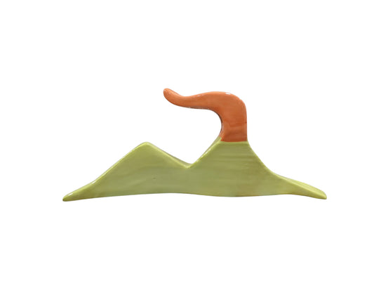 Vesuvio in terracotta smaltata medio "Anemos e Pathos"