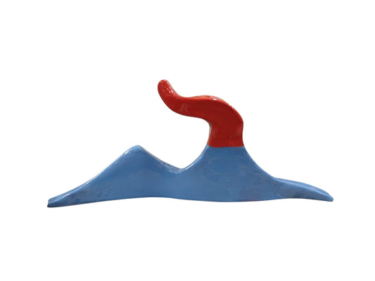 Vesuvio in terracotta smaltata medio "Anemos e Pathos"