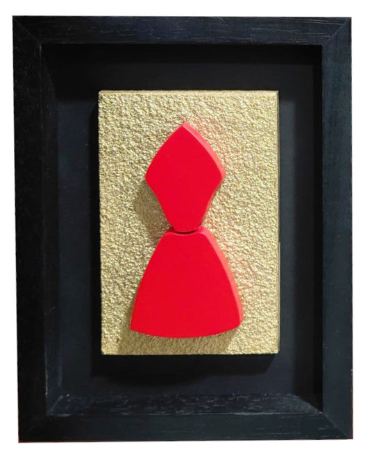 Quadro scultoreo in pietra con cornice in legno "San Gennaro" Alleria