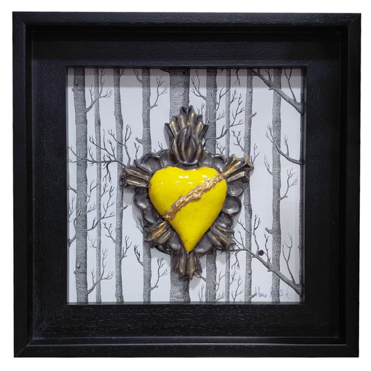Quadro scultoreo "Cuore Sacro Resiliente" MEMO design