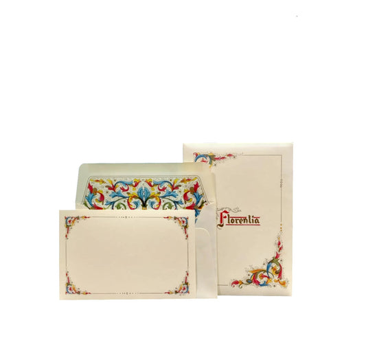 Plico 10 cartoncini con busta formato 20 "Florentia" Kartos