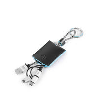 Carica l'immagine nel visualizzatore di Gallery, Portachiavi in pelle con cavetti usb Bluesquare Piquadro (disponibile in due colori)
