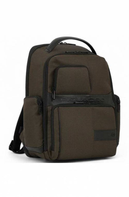 Zaino portacomputer fastcheck 15,6" in tessuto e pelle "Wollem Bagmotic" Piquadro (disponibile in cinque colori)