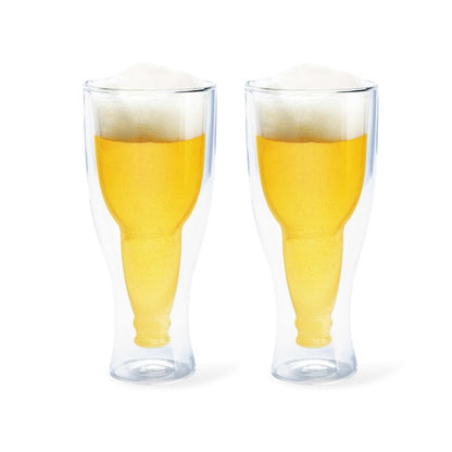 Coppia di bicchieri da birra "Gravity"