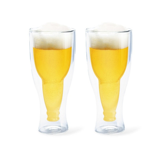 Coppia di bicchieri da birra 