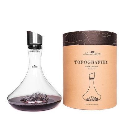 Decanter "Topographic: Mont Blanc"