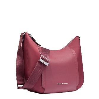 Borsa tracolla donna per iPad®in tessuto tecnico e pelle Piquadro