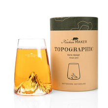 Carica l&#39;immagine nel visualizzatore di Gallery, Bicchiere da long drink o birra &quot;Topographic: Matterhorn&quot;
