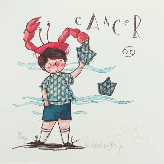 Grafica di Federica Porro "Cancro" (lui/lei)